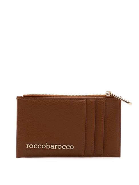 ROCCOBAROCCO CLAIR Flacher Kartenhalter bräunen - Brieftaschen Damen