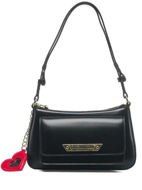 LOVE MOSCHINO HEART CAHRM Schultertasche Schwarz - Damentaschen