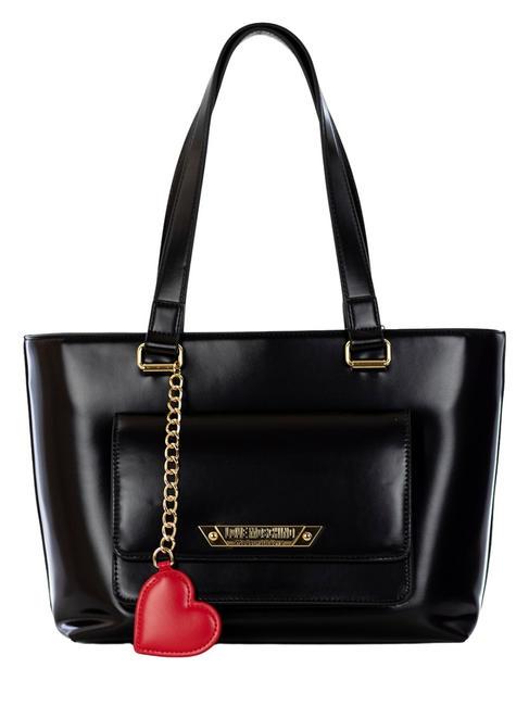 LOVE MOSCHINO HEART  Einkaufstasche Schwarz - Damentaschen