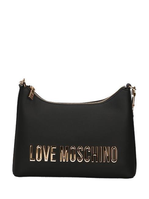 LOVE MOSCHINO GOLD LETTERING Schultertasche Schwarz - Damentaschen