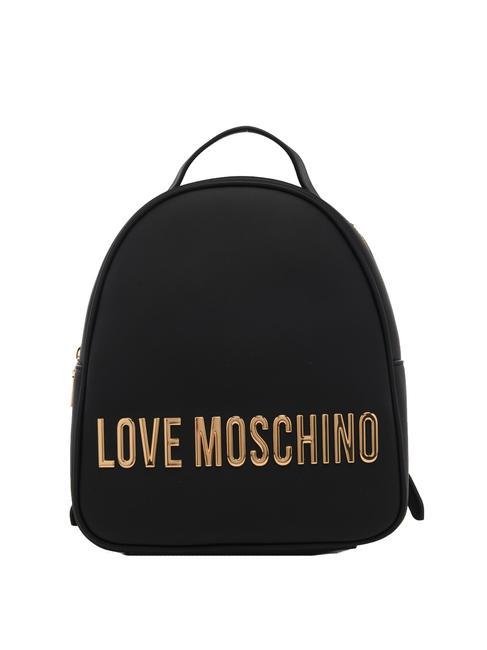 LOVE MOSCHINO GOLD LETTERING Rucksack Schwarz - Damentaschen