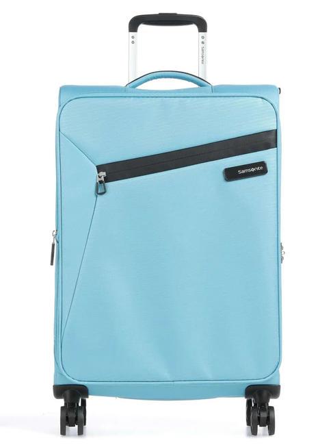 SAMSONITE LITEBEAM Mittelgroßer erweiterbarer Trolley Meerblau - Halbharte Trolleys