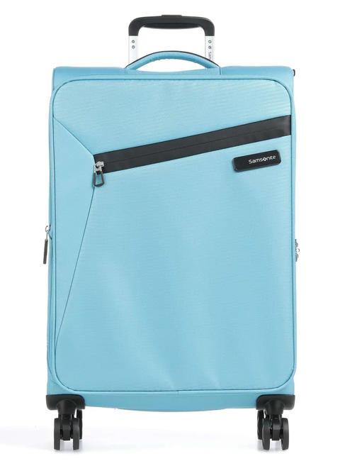 SAMSONITE LITEBEAM Großer erweiterbarer Trolley Meerblau - Halbharte Trolleys