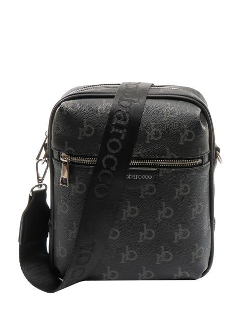 ROCCOBAROCCO MONOGRAM Embossed Schultertasche Schwarz - Umhängetaschen Herren