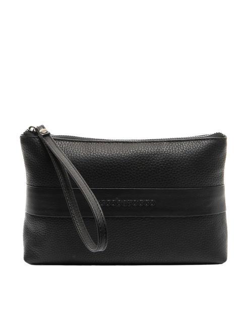 ROCCOBAROCCO JOHN Clutch aus Leder Schwarz - Damentaschen