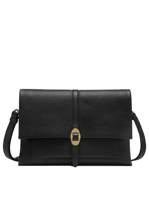 COCCINELLE DORIAN dorian borsa a spalla pelle martellata  Schwarz - Damentaschen