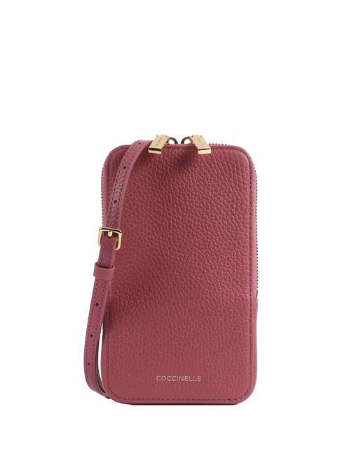 COCCINELLE FLOR iPhone-Tasche mit Schultergurt Rosenholz - Damentaschen