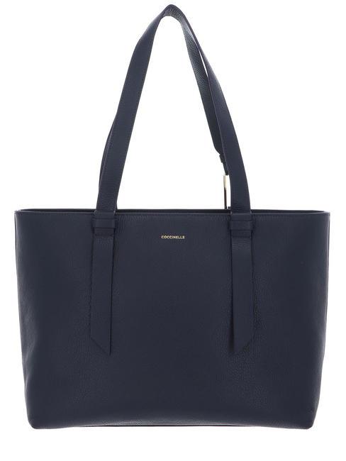 COCCINELLE MALORY  Schulter-Shopper aus Leder Mitternachtsblau - Damentaschen