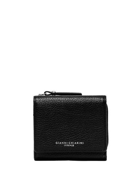 GIANNI CHIARINI WALLETS GRAIN Mini-Geldbörse aus Leder Schwarz - Brieftaschen Damen