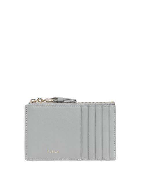 FURLA NUVOLA  Flache Lederbrieftasche Asche - Brieftaschen Damen