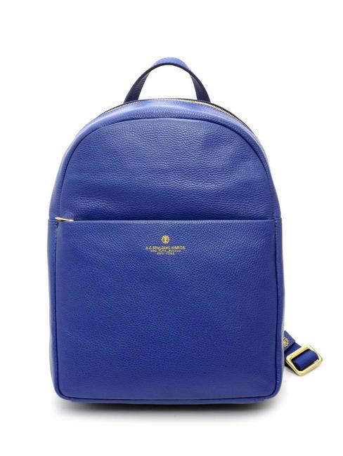 SPALDING TIFFANY Laptop-Rucksack aus Leder blau - Damentaschen