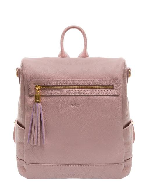 LESAC LILLA  Lederrucksack tausendjähriges Rosa - Damentaschen