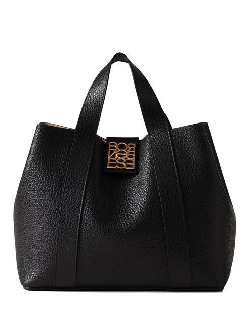 BORBONESE NUEVE  Handtasche aus Leder Schwarz - Damentaschen