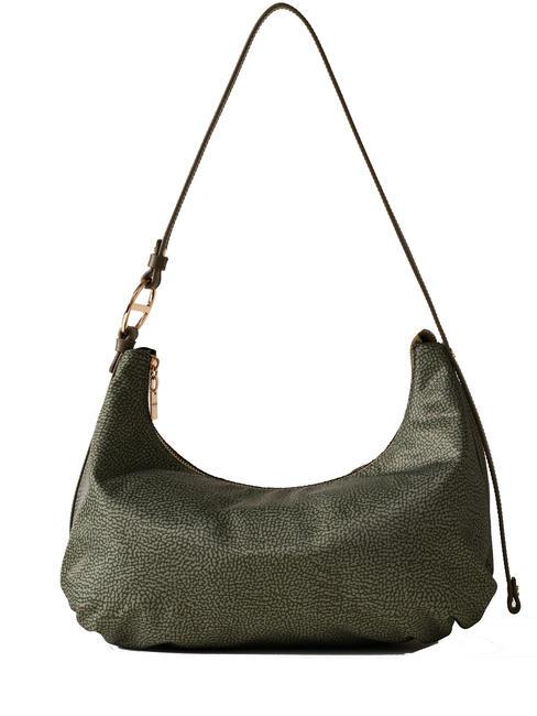 BORBONESE BOND HOBO MEDIUM Schultertasche Militärgrün - Damentaschen