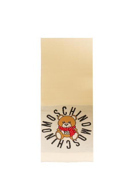 MOSCHINO TEDDY TOY Schal mit Fransen Weiß - Schals