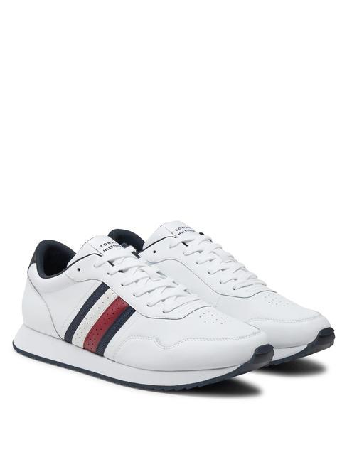 TOMMY HILFIGER RUNNER EVO LTH MIX ESS  Turnschuhe Weiß - Herrenschuhe