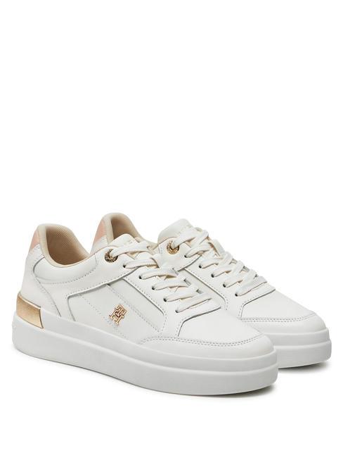 TOMMY HILFIGER LUX HARDWARE COURT  Ledersneaker uralt weiß - Damenschuhe