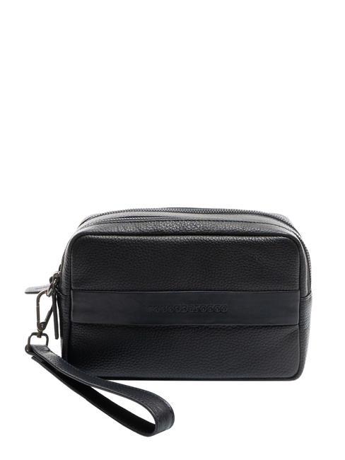 ROCCOBAROCCO JOHN Clutch aus Leder mit Manschette Marine - Damentaschen