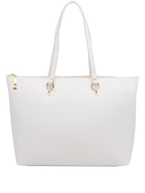 LESAC VIOLA  Einkaufstasche aus Leder optisch weiß - Damentaschen