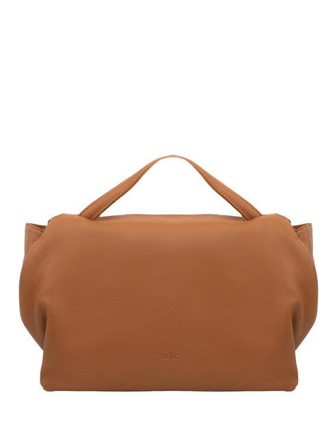 LESAC FRESIA Handtasche mit Schultergurt aus Leder natürlich - Damentaschen