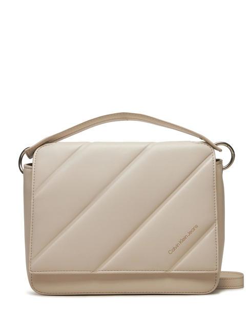 CALVIN KLEIN LINE QUILT  Handtasche, mit Schultergurt Eierschale - Damentaschen