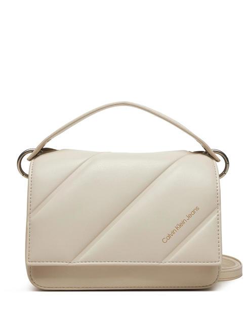 CALVIN KLEIN LINE QUILT  Mini-Handtasche mit Schultergurt Eierschale - Damentaschen