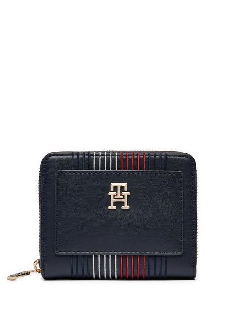 TOMMY HILFIGER DISTINCT  Portemonnaie mit umlaufendem Reißverschluss Raum blau - Brieftaschen Damen