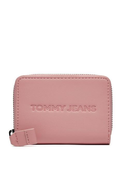 TOMMY HILFIGER TOMMY JEANS ESS MUST  Portemonnaie mit umlaufendem Reißverschluss kalkiges Rosa - Brieftaschen Damen