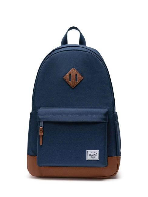 HERSCHEL HERITAGE  Rucksack Marine/Hellbraun - Rucksäcke für Schule &amp; Freizeit