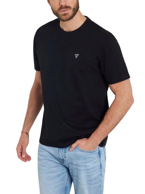 GUESS PATCH Baumwoll t-shirt jetbla - Herren-T-Shirts