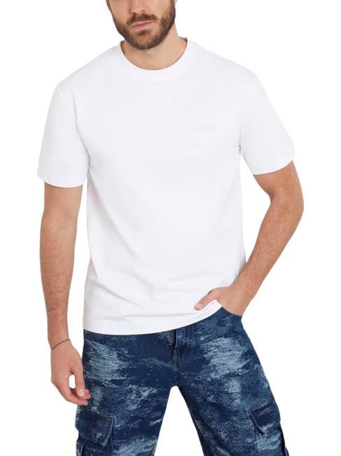 GUESS SS CN Baumwoll t-shirt purweiß - Herren-T-Shirts