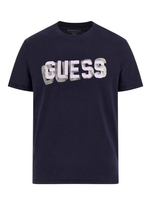 GUESS SS CN LOGO Baumwoll t-shirt smartblue - Herren-T-Shirts