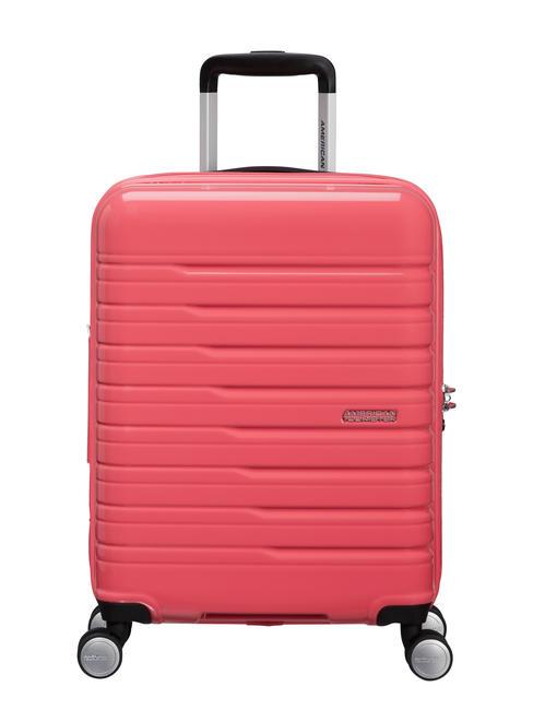 AMERICAN TOURISTER FLASHLINE POP Erweiterbarer Handgepäckwagen Korallenrosa - Handgepäck