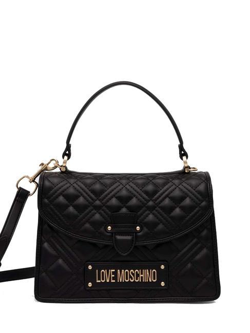 LOVE MOSCHINO QUILTED Aktentasche mit Schultergurt Schwarz - Damentaschen