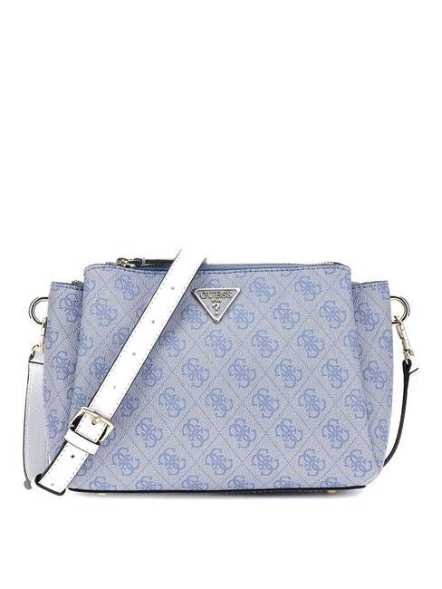 GUESS NOELLE 4G Schultertasche hellblaues Logo - Damentaschen