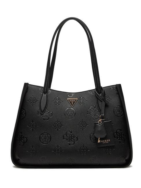 GUESS KEANDRA Schultertasche schwarzes Logo - Damentaschen