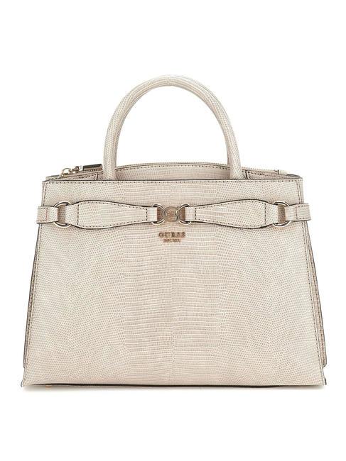 GUESS ARLENA Lizzard Handtasche, mit Schultergurt Taupe - Damentaschen