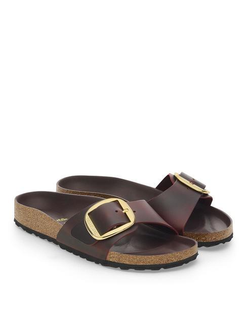 BIRKENSTOCK MADRID BIG BUCKLE Lederpantoffel Zinfandel - Damenschuhe