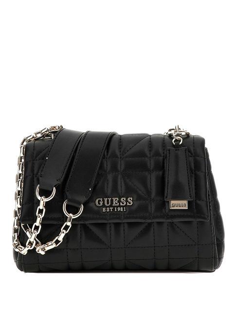 GUESS ASSIA Convertible Schulter-/Crossbody-Minitasche SCHWARZ - Damentaschen