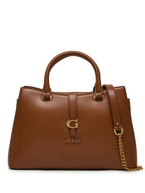 GUESS KUBA Handtasche, mit Schultergurt COGNAC - Damentaschen