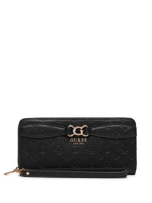 GUESS ARLENA  Geldbörse mit Armband schwarzes Logo - Brieftaschen Damen