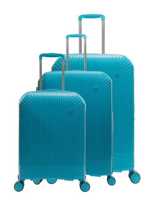 LESAC LIGHT POP Trolley-Set: Kabine+mittel und groß erweiterbar Mode blau - Trolleyset