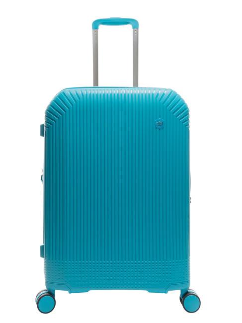 LESAC LIGHT POP Mittelgroßer erweiterbarer Trolley Mode blau - Harte Trolleys