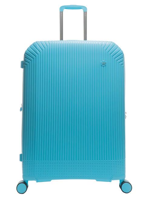 LESAC LIGHT POP Großer erweiterbarer Trolley wasserblau - Harte Trolleys