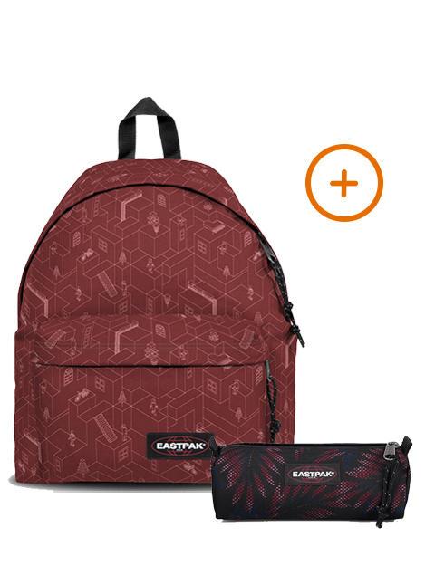 EASTPAK PADDED PAK'R + BENCHMARK SINGLE Rucksack + Koffer Blockiert lebhaft - Rucksäcke für Schule &amp; Freizeit