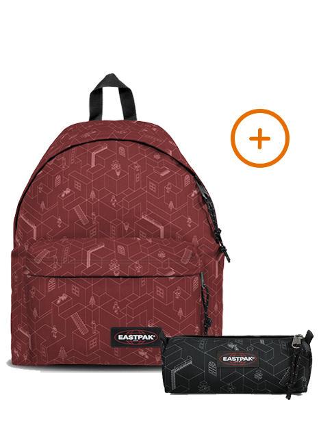 EASTPAK PADDED PAK'R + BENCHMARK SINGLE Rucksack + Koffer Blockiert lebhaft - Rucksäcke für Schule &amp; Freizeit