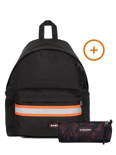 EASTPAK PADDED PAK'R + BENCHMARK SINGLE Rucksack + Koffer geo schwarz - Rucksäcke für Schule &amp; Freizeit