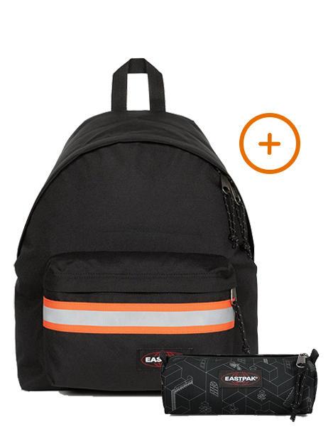 EASTPAK PADDED PAK'R + BENCHMARK SINGLE Rucksack + Koffer geo schwarz - Rucksäcke für Schule &amp; Freizeit