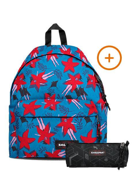 EASTPAK PADDED PAK'R + BENCHMARK SINGLE Rucksack + Koffer Funksea Aqua - Rucksäcke für Schule &amp; Freizeit