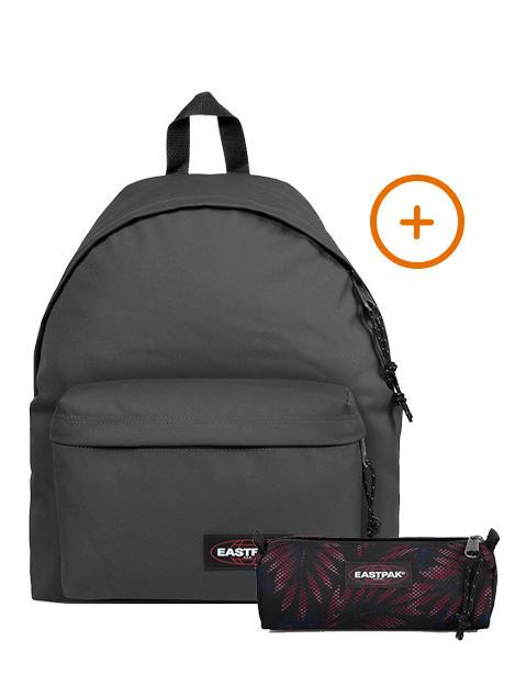 EASTPAK PADDED PAK'R + BENCHMARK SINGLE Rucksack + Koffer grau - Rucksäcke für Schule &amp; Freizeit